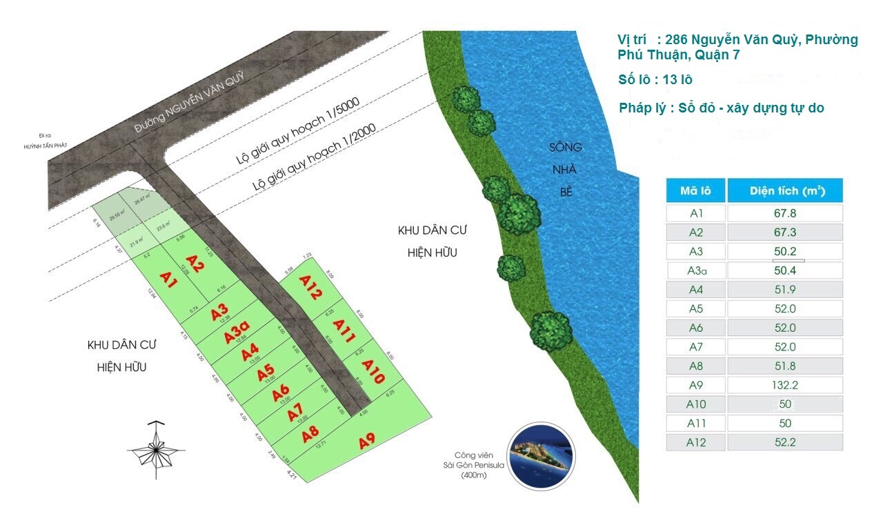 Nhận booking đất nền sổ đỏ Nguyễn Văn Qùy, Quận 7. Hạ tầng hoàn thiện – 0901.959.477