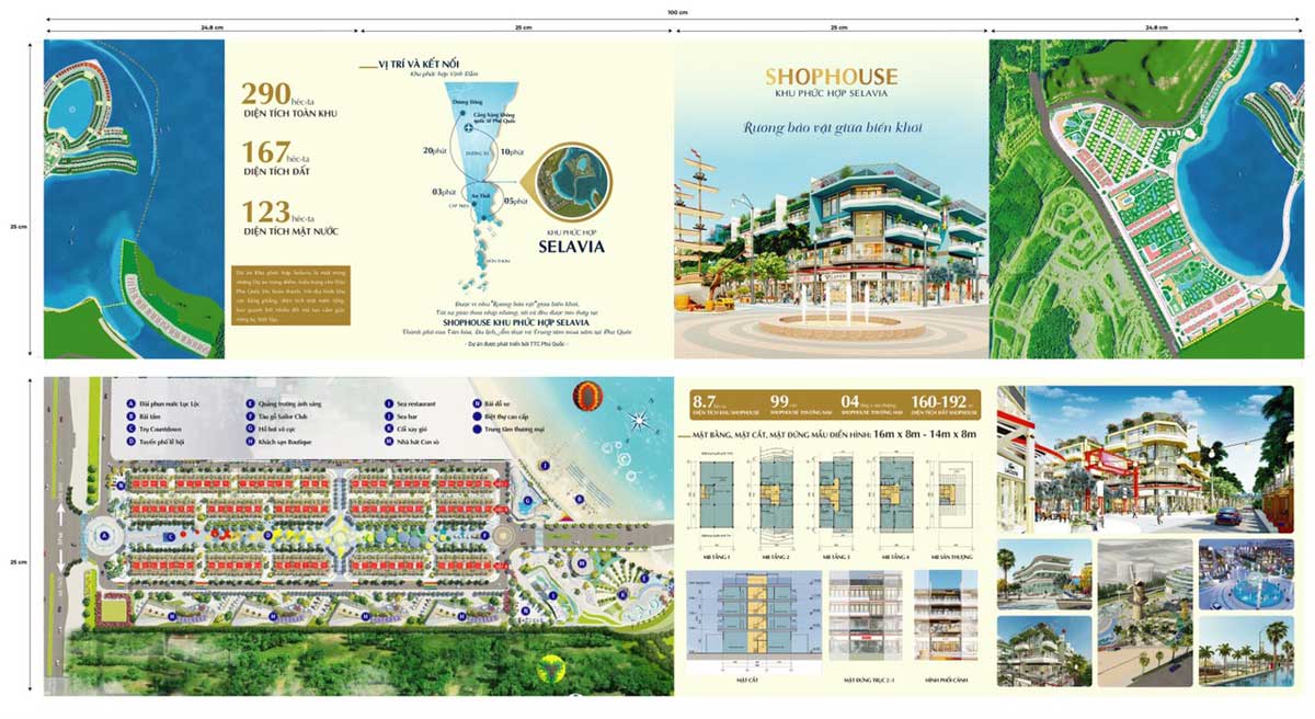 MẶT BẰNG TỔNG THỂ SHOPHOUSE